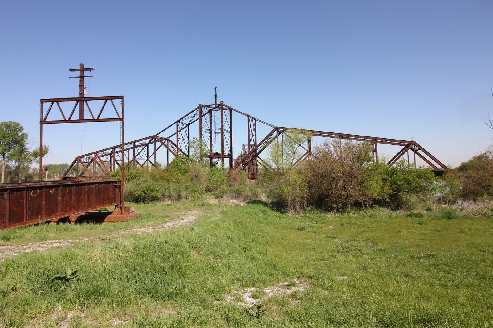 Looking west